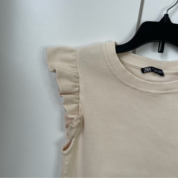 Zara Ruffled Sleeve Top - Picture 2 of 9